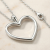 The Amara Sleek Heart | High-Polish Asymmetrical Pendant