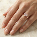 The Blushing Heart | 1.00ct Fancy Pink Heart Cut Lab-Grown Diamond Solitaire Ring in 18k Rose Gold