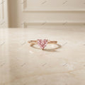 The Blushing Heart | 1.00ct Fancy Pink Heart Cut Lab-Grown Diamond Solitaire Ring in 18k Rose Gold