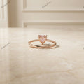 The Blushing Heart | 1.00ct Fancy Pink Heart Cut Lab-Grown Diamond Solitaire Ring in 18k Rose Gold