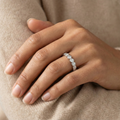 The Celeste Bezel | Round Lab-Grown Diamond Bubble Eternity Band