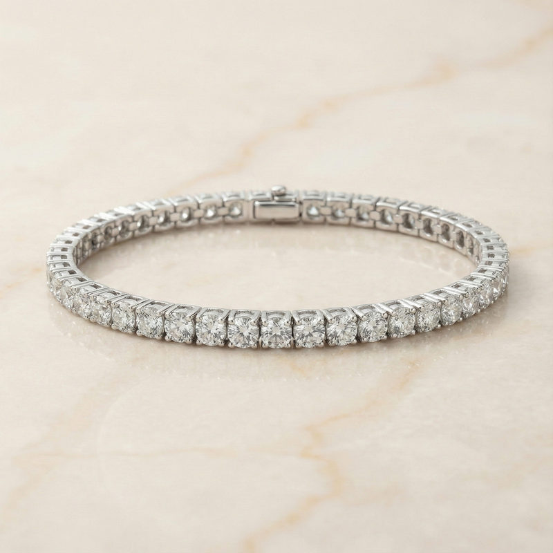 The Eternity Tennis Bracelet  Classic Round Diamond Line
