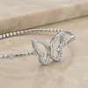 The Flutter Link | Pave Butterfly Diamond Bracelet