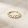 The Golden Vine Band | Marquise & Round Diamond Cluster Ring in 18k Yellow Gold | Floksy Jewel