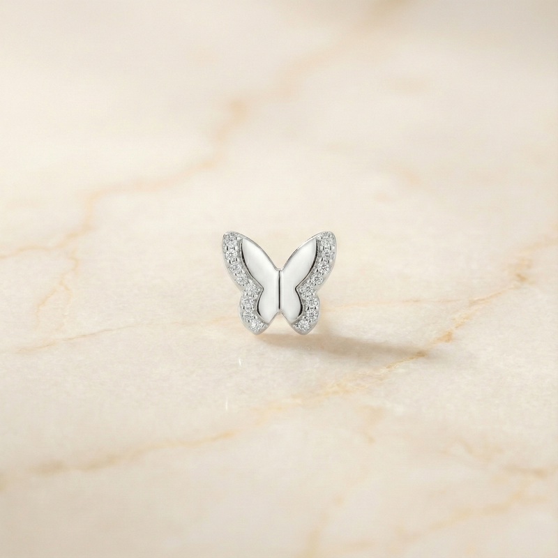 The Mariposa Studs | Diamond Butterfly Earrings