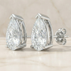 The Seraphina Studs | Pear Cut Lab-Grown Diamond Earrings (V-Tip Setting)
