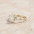 The Twisted Vine Ring | Oval Diamond Nature-Inspired Ring in 18k Yellow Gold | Floksy Jewel