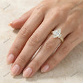 The Vintage Marquise | Marquise & Round Diamond Filigree Ring in 18k Yellow Gold | Floksy Jewel